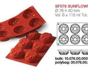 SF076 SUNFLOWER พิมพ์ซิลิโคน สำหรับทำเบเกอรี่, ไอศกรีม, ขนมหวาน - Image 3